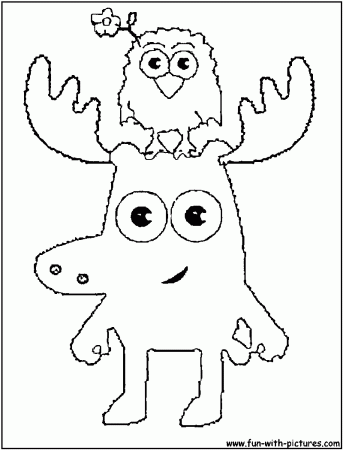 7 Pics of Moose Coloring Pages Template - Moose Coloring Pages ...