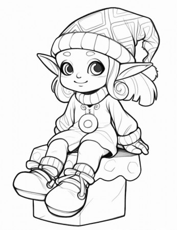 38 Stunning Elf Coloring Pages For Kids ...