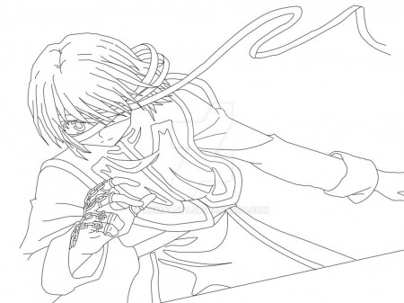 kurapika fighting Coloring Page - Anime Coloring Pages