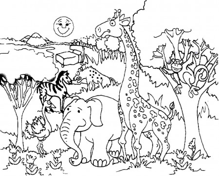 Printable Giraffe Coloring Pages | ColoringMe.com