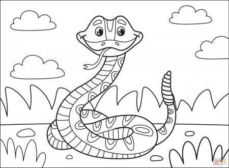 Rattlesnake coloring page | Free Printable Coloring Pages