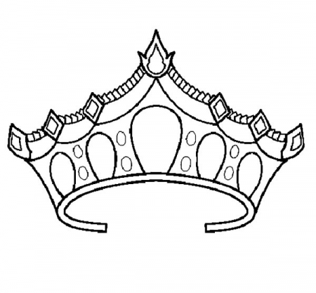 Pin en Crown Coloring Pages