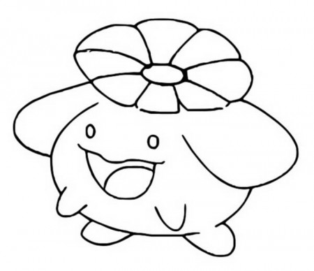 Coloring Pages Pokemon - Skiploom - Drawings Pokemon