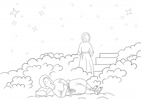 Jacob's Ladder Dream coloring image free and easy to print