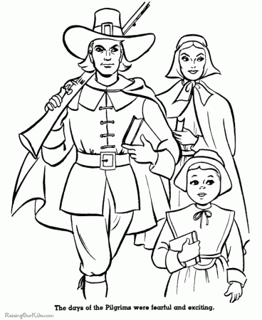 Pilgrim Coloring Sheets 003