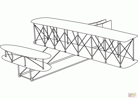 Wright Flyer coloring page | Free Printable Coloring Pages