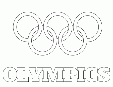 Olympic Rings Logo Coloring Pages - Coloring Cool