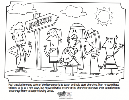 Paul and the Church Coloring Page - Whats in the Bible