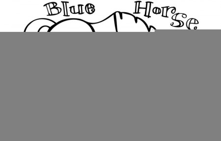 artist who painted a blue horse printable - Clip Art Library
