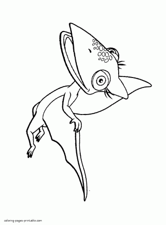 Tiny flying - coloring page || COLORING-PAGES-PRINTABLE.COM