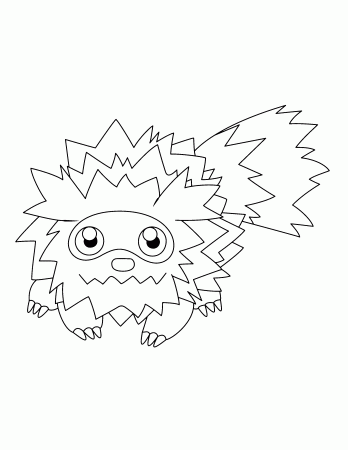 Zigzagoon Pokemon coloring page - free printable coloring pages on  coloori.com