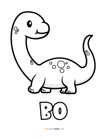 Bo dinosaur coloring page