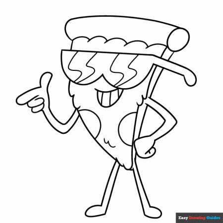 Pizza Steve Coloring Page | Easy ...
