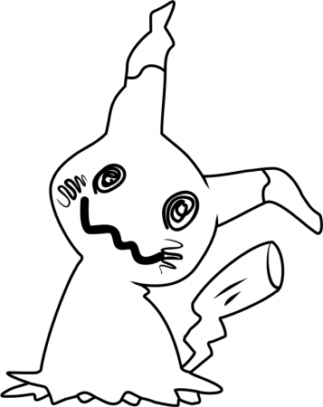 Mimikyu Disguised Form Coloring Page ...