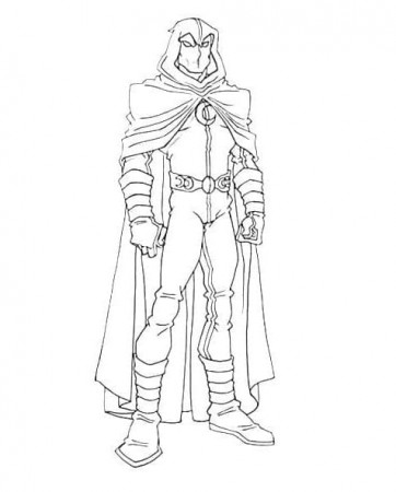 Moon Knight Free Printable Coloring Page - Free Printable Coloring Pages  for Kids