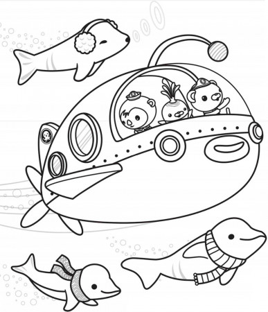 Octonauts Explore Coloring Page - Free Printable Coloring Pages for Kids