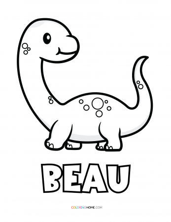 Beau dinosaur coloring page