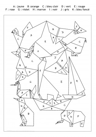 Magic for children : Origami - Magic Coloring Kids Coloring Pages