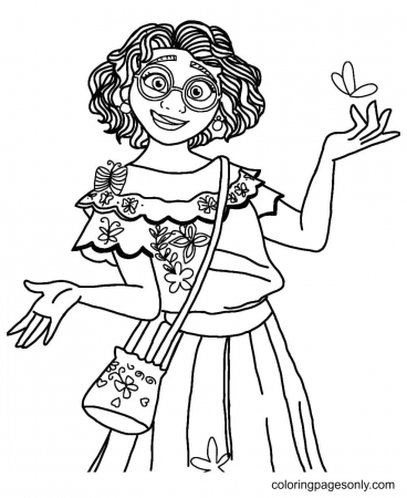 Mirabel Carrying a Bag Coloring Pages - Encanto Coloring Pages - Coloring  Pages For Kids And Adults