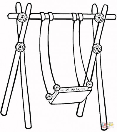 Swing for Kids coloring page | Free Printable Coloring Pages