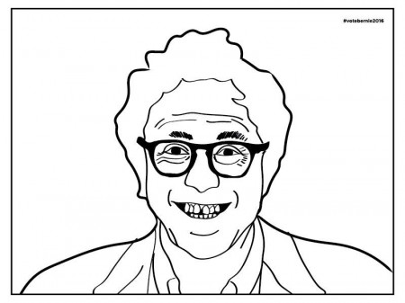We Made A 6-Page Bernie Sanders Coloring Book For You, You're ...