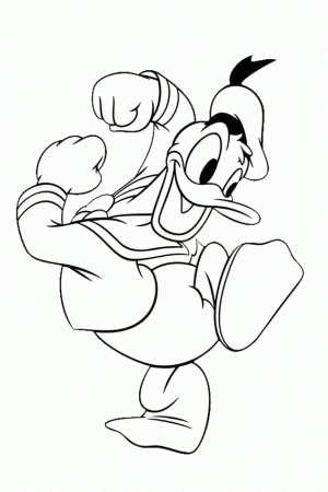 Donald Duck is with Mickey, one of the first Disney characters