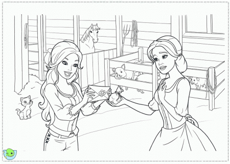 Barbie and the three Musketeers Coloring page- DinoKids.org