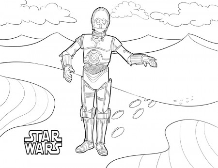 C3po Coloring Page at GetDrawings.com | Free for personal ...