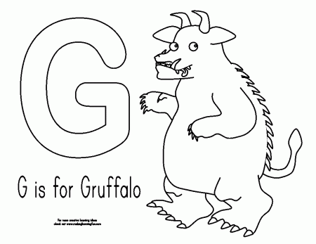 Colouring Pages Gruffalo - Pusat Hobi