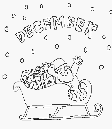 December Coloring Page