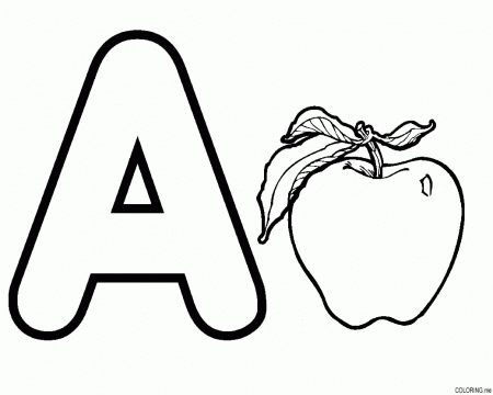 Letter A Coloring Page