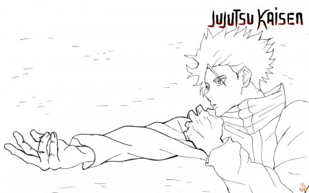 Jujutsu Kaisen Coloring Pages for Kids