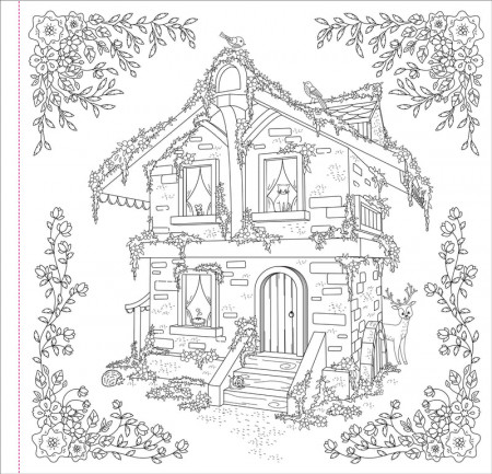 Cottagecore Adult Coloring Book – Peter ...