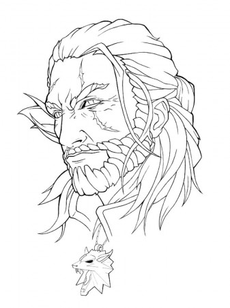 Witcher coloring pages | Coloring pages, Anime eye drawing, Cool art  drawings