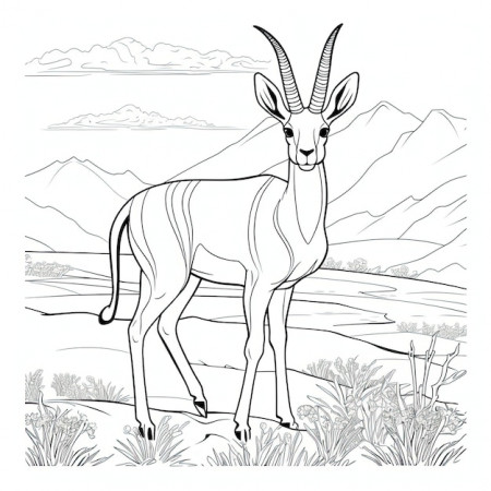 springbok coloring pages