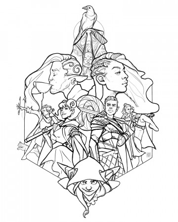 The Mighty Nein Coloring Page — Lauren ...