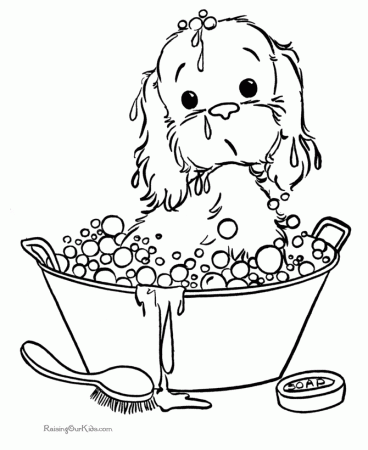Puppy To Print - Coloring Pages for Kids and for Adults