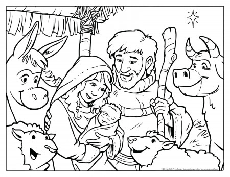Nativity Coloring Pages Free Printable Nativity Coloring Pages ...