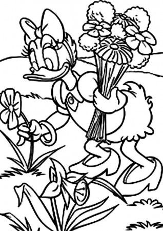 Duck Holding Umbrella Coloring Page - High Quality Coloring Pages