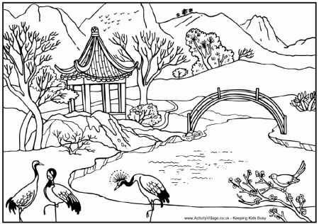 Ancient China Coloring Page Farmer - Coloring Pages For All Ages