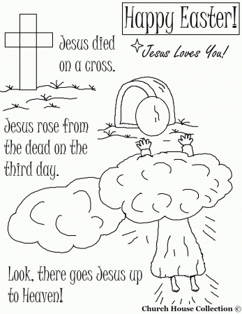 religious easter coloring pages - Clip Art Library