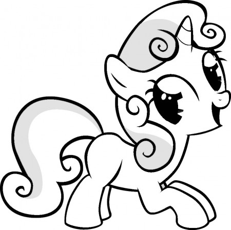 Coloring and Drawing: My Little Pony Sweetie Belle Coloring Pages