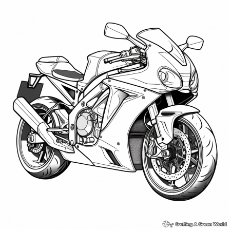 Motorcycle Coloring Pages - Free & Printable!