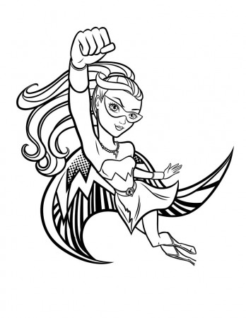 Barbie in Princess Power coloring pages to download and print for free