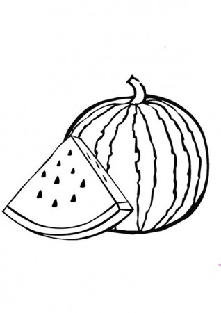Coloring Pages | Watermelon Coloring Pages For Toddlers
