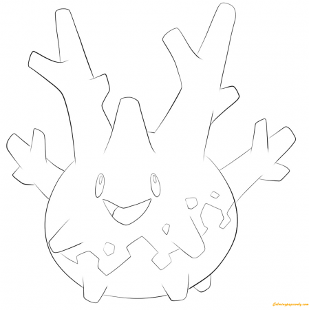 Corsola Pokemon Coloring Pages - Pokemon Characters Coloring Pages - Coloring  Pages For Kids And Adults