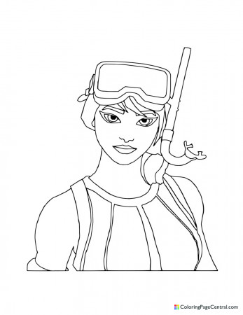 Fortnite - Snorkel Ops Coloring Page | Coloring Page Central