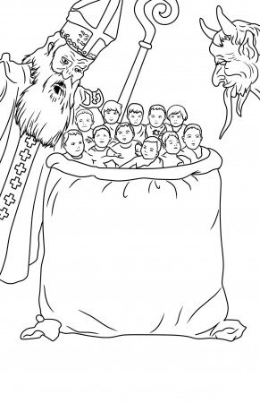 Krampus Christmas Fairytale | Halloween coloring pages, Coloring books,  Krampus