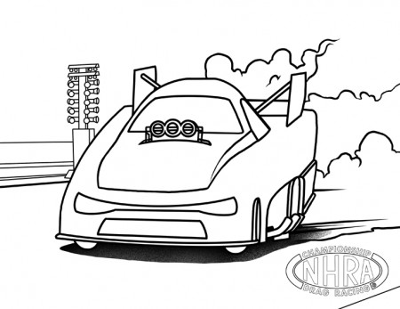 Color our world! Downloadable racing images for your kids to color | NHRA