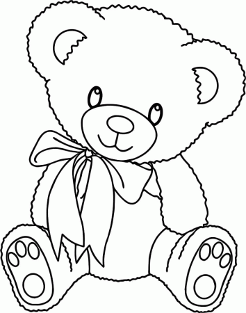 Adorable Teddy Bear Coloring Pages - Teddy Bear Coloring Pages - Coloring  Pages For Kids And Adults